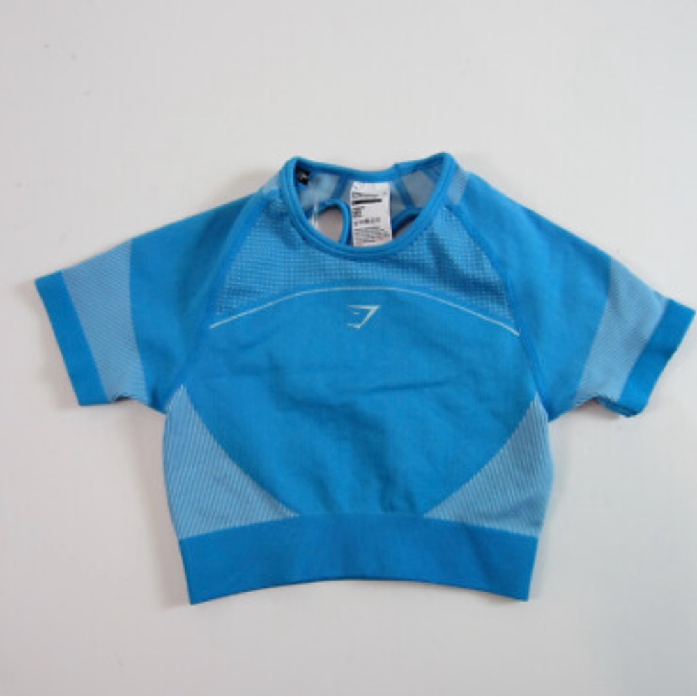 Gymshark Azure Blue Short Sleeve Top